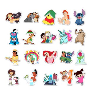 2023New 50pcs Disney Mix Cartoon Anime Stickers Graffiti