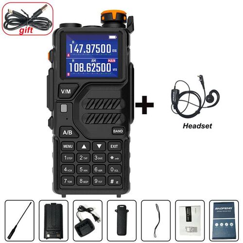 New UV K5 Plus Walkie Talkie Portable Am Fm TwoWay Radio Com
