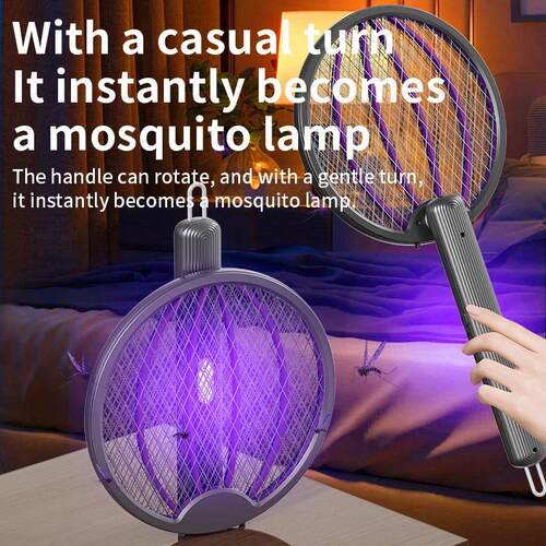 Foldable Electric Mosquito Swatter 3-in-1 Electric Mosquito