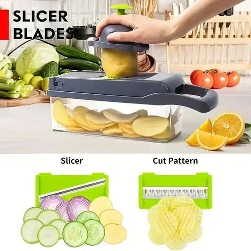 Hot 14/16 in 1 Multifunctional Vegetable Chopper Slicer Shre