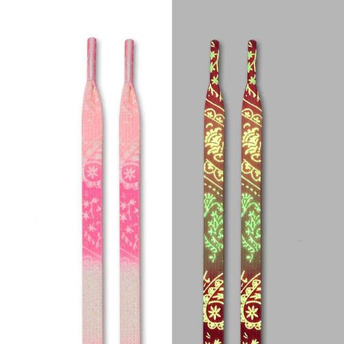 6 Colors Luminous Shoelaces Flat Suitable For All Shoes Fluo