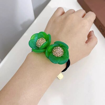 Korean New Fashion Acetic Acid Three-Dimensional Flower Hair