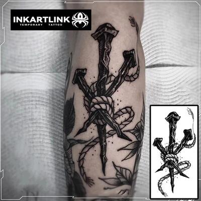 Nail Temporary Tattoo,Lasts To 15 Days New Technology Magic