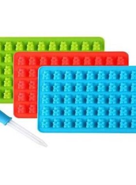 Candy Silicone Molds & Ice Cube Trays 3 Pack Bear Gumdro