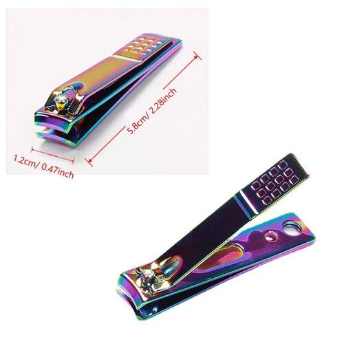 Titanium Nail Clippers, Stainless Steel, Nail Cutter, Scisso