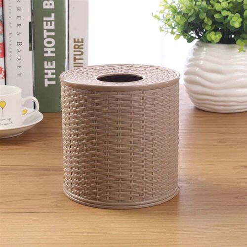 Round Container Living Room Bedroom Gift Napkin Holder Home