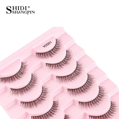 5/10Pairs False Lashes Cat Eye Eyelashes Eyelash Extension 3