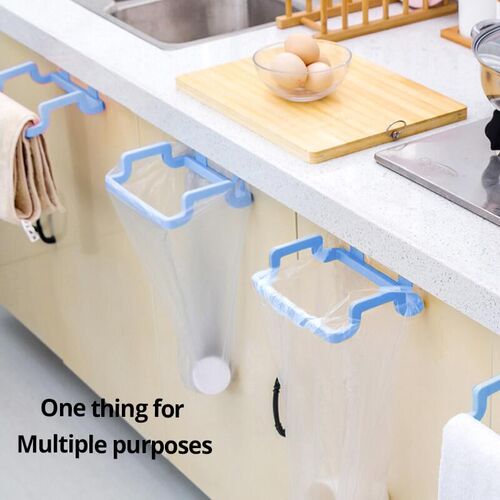 Kitchen Hanging Trash Bag Rack Portable Trash Bag Plastic Ga