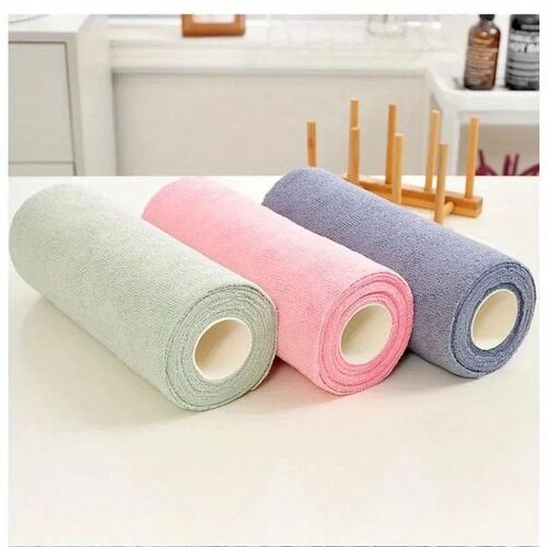 20pcs/Roll Microfiber Cleaning Wipes Reusable Household Kitc