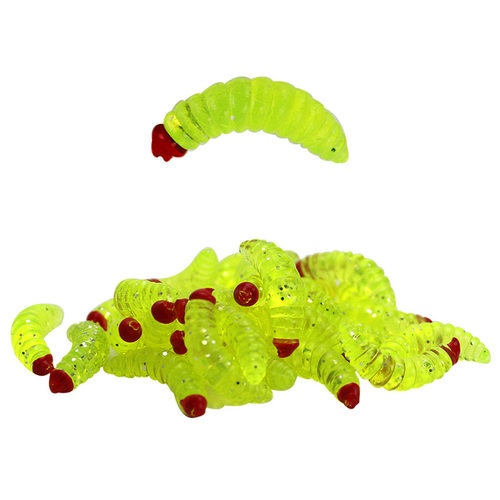 10Pcs Fishing Bait Worm Larva Floating Soft Bait Silica gel