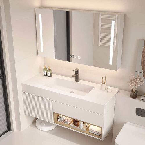 Now Rock Plate One Basin Seamless Basin Bathroom Cabinet Com