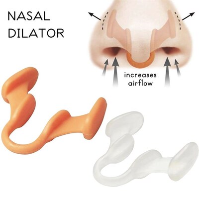 Nose Dilator Nasal Silicone Nose Clip Anti Snoring Easy Brea