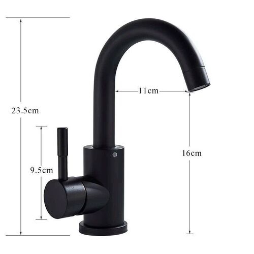 Bathroom basin mixer matt black/brushed nickel range for sin