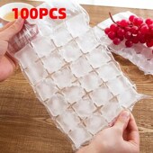 Ice making Bags Maker Disposable Freezing Cube 100Pcs