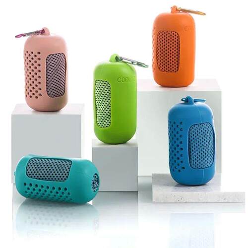 Cold Towel Portable Mini Silica Gel Set Polyester Fiber Outd