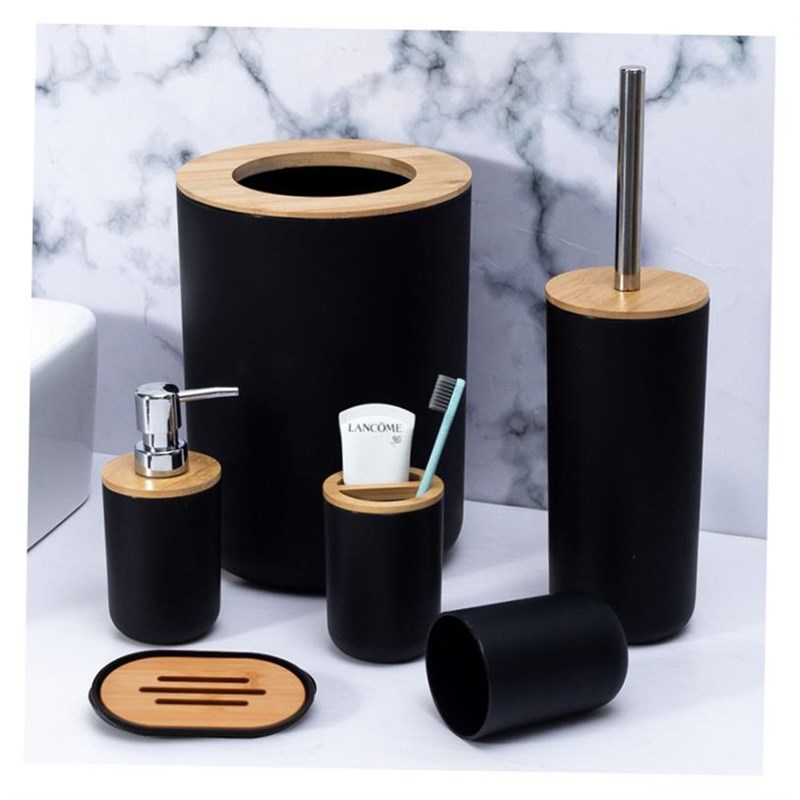 Bathroom Accessories Set Soap Dispenser Bottle Dish Washroom图片