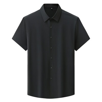 Summer large size mens seamless non-ironing high stetch ice