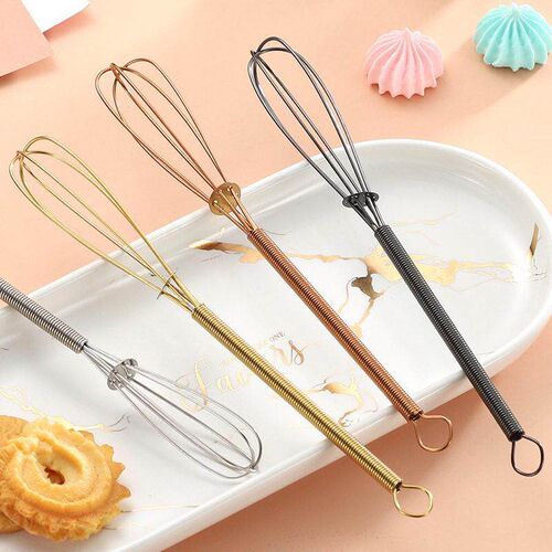 1~10PCS 18cm Egg Stirring 304 Stainless Steel Wire Whisk Man