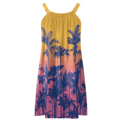 Cp13959a01 Independent Rainforest Digital Print Round Neck S