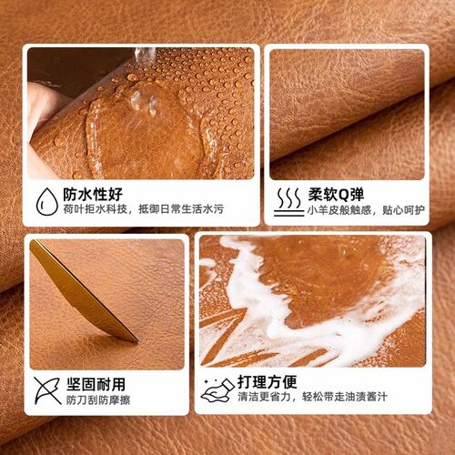 Double sided table mat leather office desktop pad computer