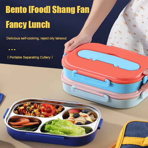 304 Stainless Steel Compartment Insulation Lunch Box Student