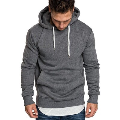 Men autumn winter hooded coat hoodie tops sweatshirt for man