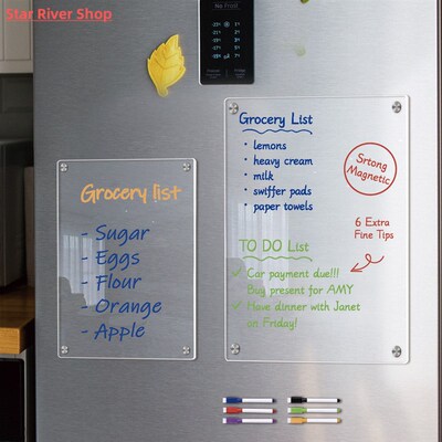 Fridge Magnet Sticker Calendar Board Planner Reusable Magnet
