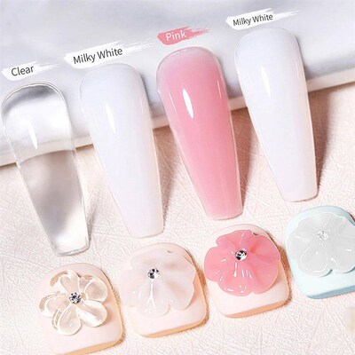 3 Bottles 15ml*3 Sold Bulder Gel for Nals Sculpture 3D Gel N