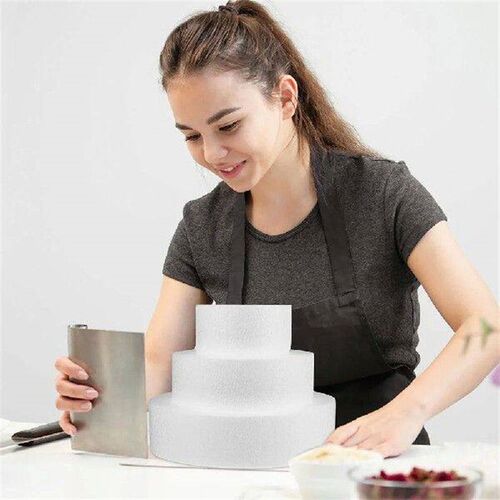 3 Pcs Fondant Cake Prosthetic Foam Model Cakes Faux Scraper