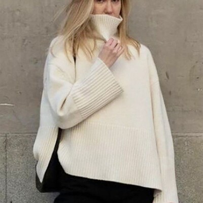Forefair 2021 Autumn Winter Oversized Knitted Pullover Women