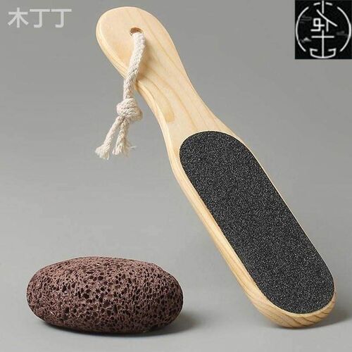 Foot peeler dehulling tool heel home scrub rubbing board