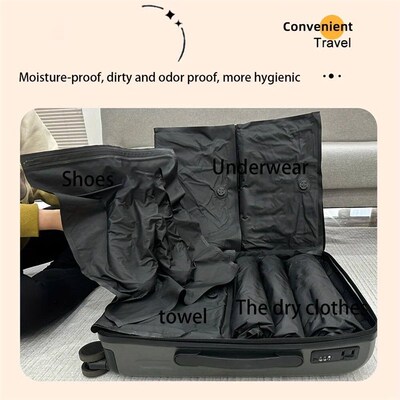 Reusable Compression Sack for Traveling and Camping, Hand Ro