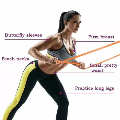 5~120lbs Fitness Resistance Band Boxing Agility Training Wor