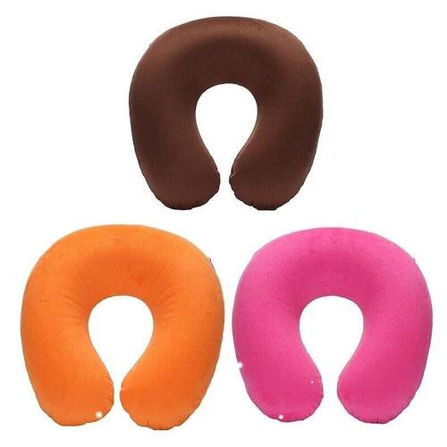 U-shaped Travel Pillow Car Air Flight Office Inflatable Neck