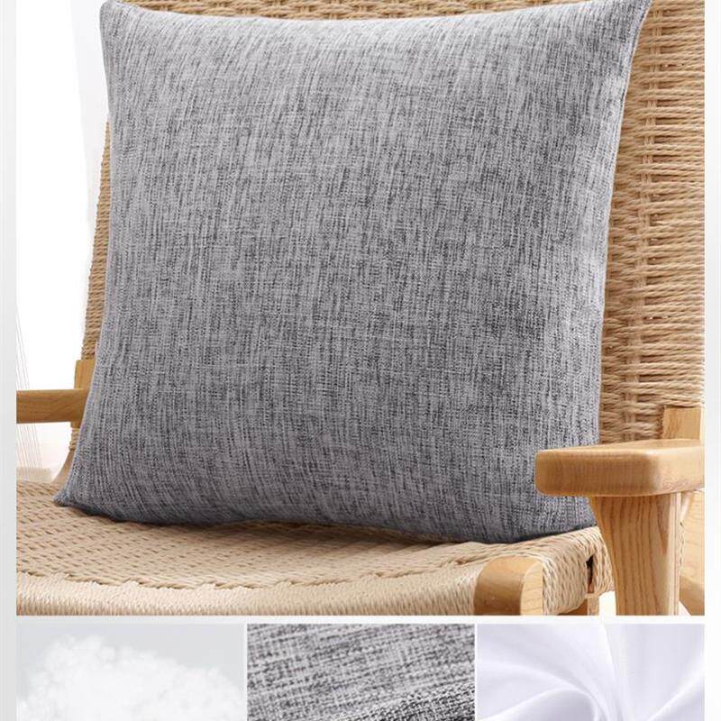 plush pillows solid color sofa pillowcases cushion cover图片