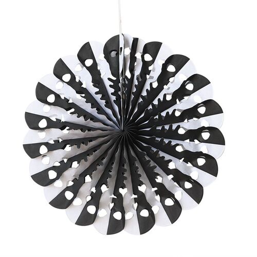 Halloween decorated paper fan honeycomb origami 幽灵蜂窝折纸