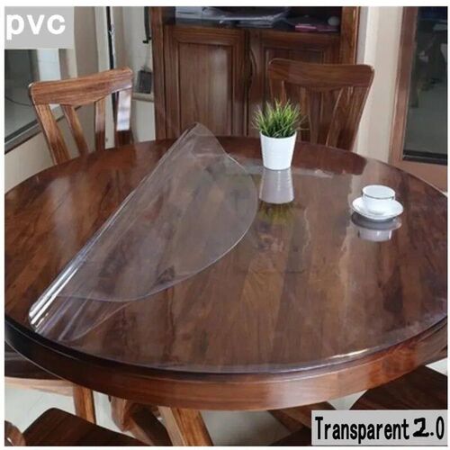 2.0mm thick Round Transparent Soft PVC Tablecloth, Waterproo