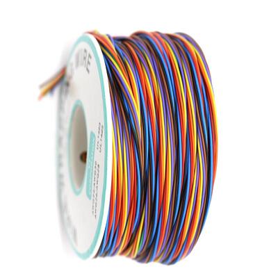 8 Colors 30AWG Wire Wrapping inned Copper Solid PVC insulat