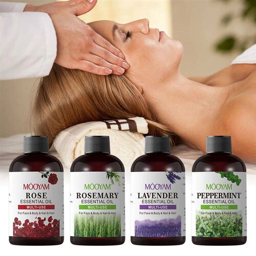 Lavender Essential Oil with Glass Dropper Natural Rose Body