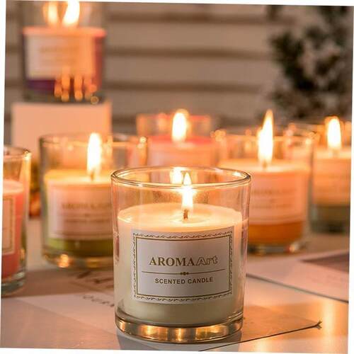 Essential Oil Scented Candles Smoked Incense Fragrance Sleep