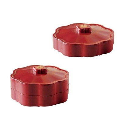 Divided Serving Tray with Lid Snacks Platter Storage Tray