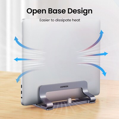NEW UGREEN Vertical Laptop Stand Holder Foldable Aluminum No