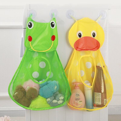 Baby Bath Toys Cute Duck Mesh Net Toy Storage Bag Strong Wit