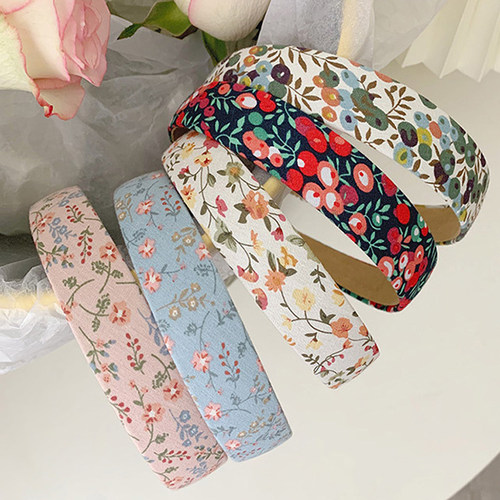 Korea Style Retro Headband Women Simple Cloth Fabric Hair Ba