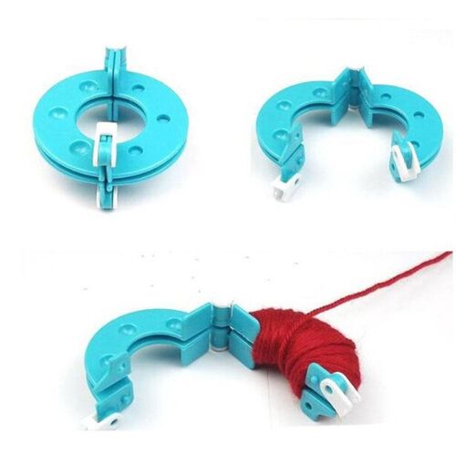 1Set 4 Sizes DIY Sewing Tools Pompon Set Plastic Pom Pom Mak