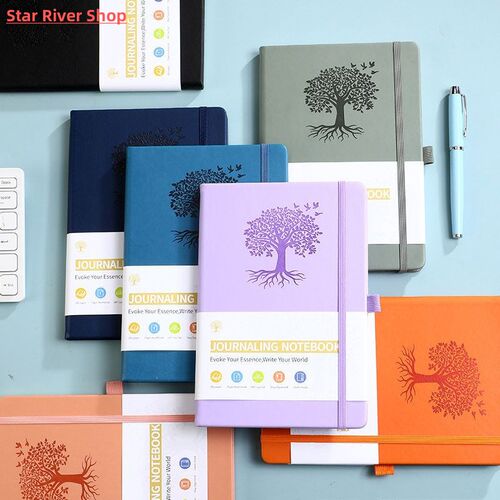 Simple Journal Notebook PU Leather with Elastic Strap Office