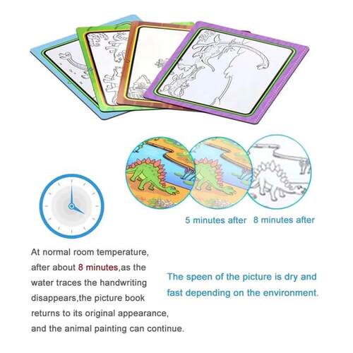 Magic Water Painting Book For Kids Baby Games Toys Montessor