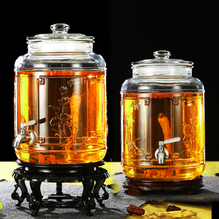 10斤20斤泡酒瓶带龙头泡酒坛密封罐人参瓶酿酒容器酒桶酒罐