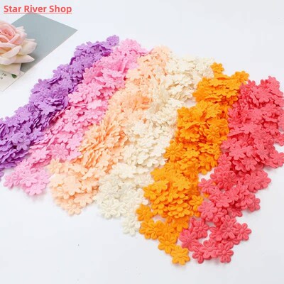 100pcs Five-petal Wedding Flower Embossing DIY Sewing Craft