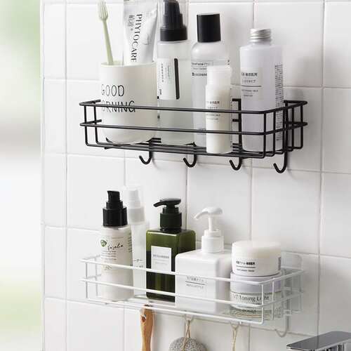bathroom shelvin wall hanin shower el shelf steel rack